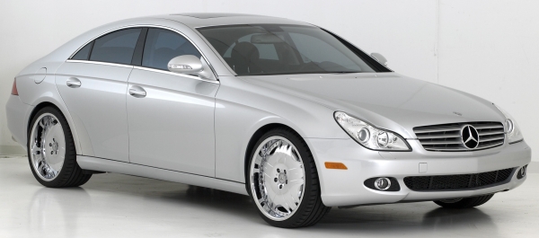 MHT Linea Chrome Alloy Wheels on 2006 Mercedes CLS