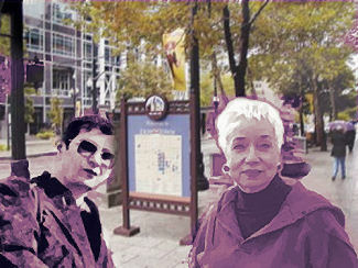 Carol Lynn Wright Pearson and friend, SLC