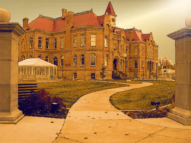 Brigham Young Academy Building ~ Golden Afternoon