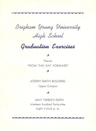 1949 BYH Graduation Program - 1