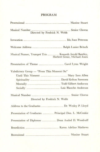 1957 BYH Graduation Program - 4