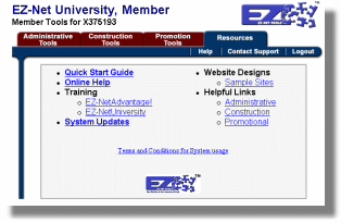 Resource menu