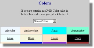 Name colors