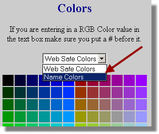 Named colors