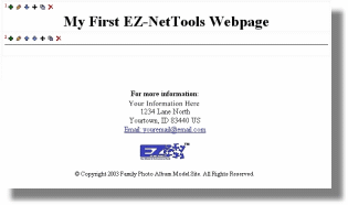My first web page.