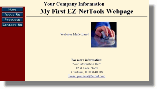 Sample Page with Side Bar Navigation